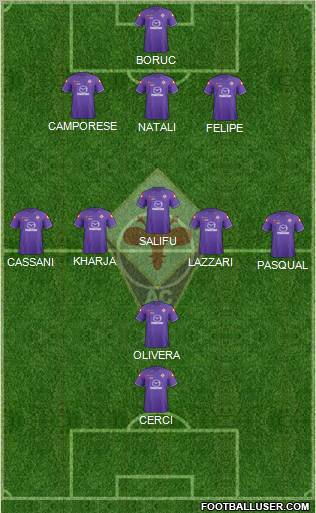 Fiorentina Formation 2012