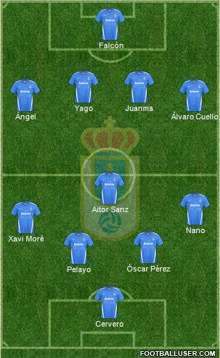 Real Oviedo S.A.D. Formation 2012