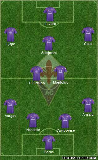 Fiorentina Formation 2012