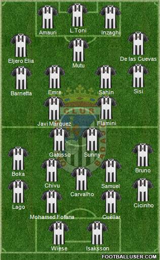 C.D. Badajoz S.A.D. Formation 2012