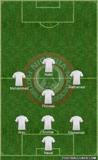 Nigeria football formation