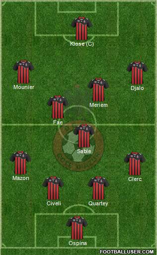 OGC Nice Côte d'Azur Formation 2012
