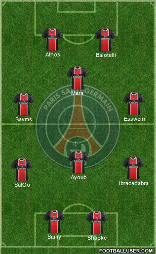 Paris Saint-Germain Formation 2012