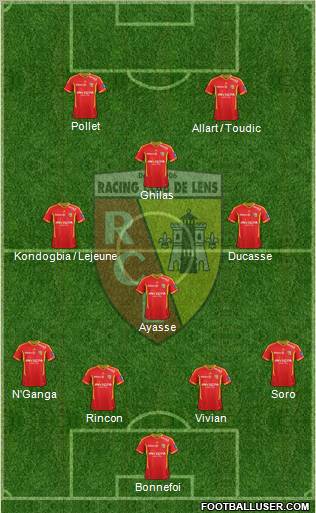 Racing Club de Lens Formation 2012