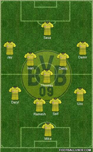 Borussia Dortmund Formation 2012