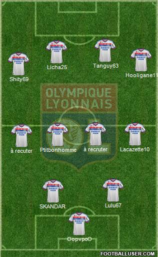 Olympique Lyonnais Formation 2012