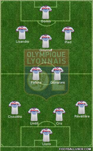 Olympique Lyonnais Formation 2012