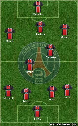 Paris Saint-Germain Formation 2012