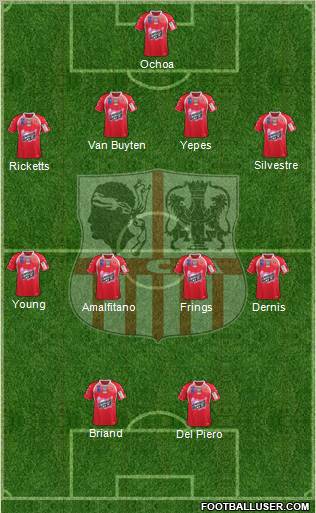 Athletic Club Ajaccien Football Formation 2012
