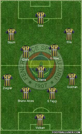 Fenerbahçe SK Formation 2012