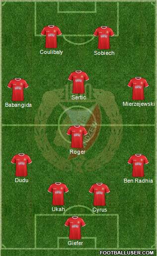 Widzew Lodz Formation 2012