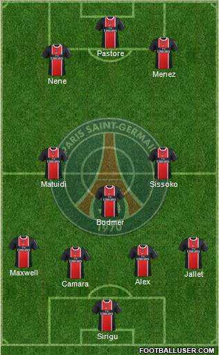 Paris Saint-Germain Formation 2012