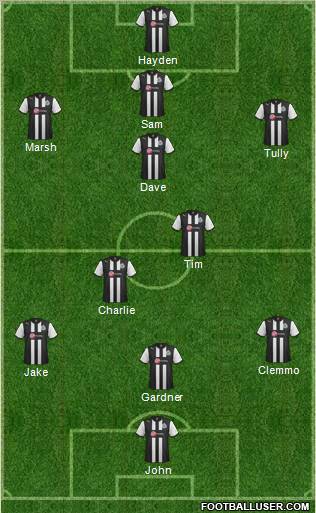 Newcastle United Formation 2012