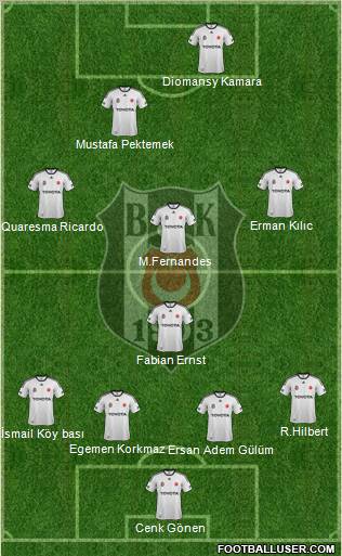 Besiktas JK Formation 2012