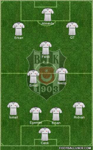 Besiktas JK Formation 2012