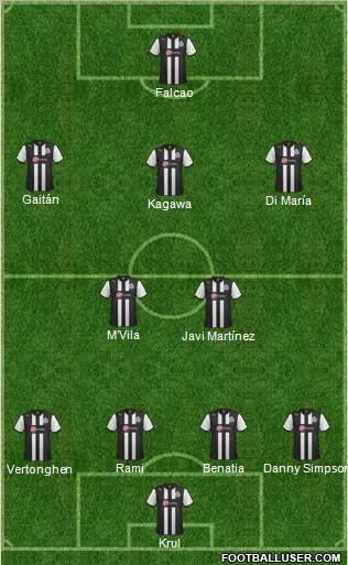 Newcastle United Formation 2012