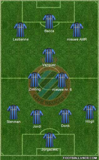 Club Brugge KV Formation 2012