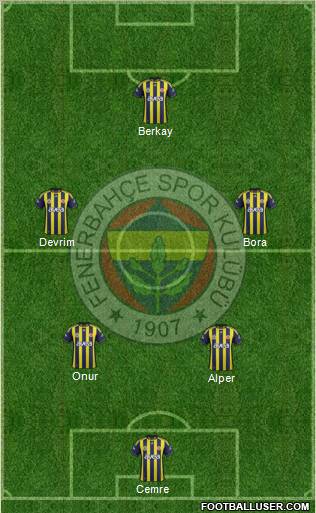 Fenerbahçe SK Formation 2012