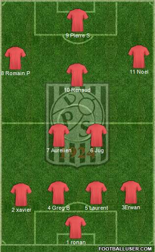 Vaasan Palloseura Formation 2012