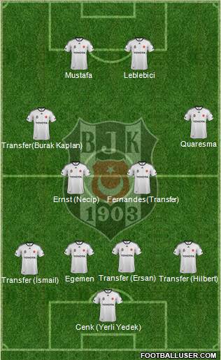 Besiktas JK Formation 2012