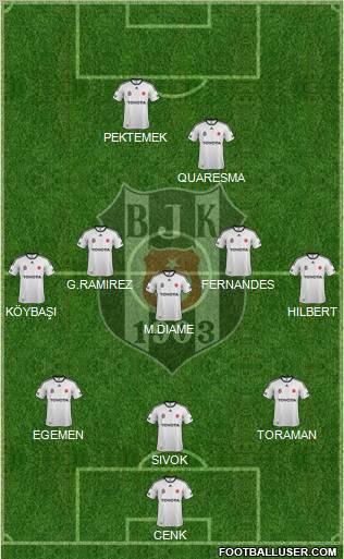 Besiktas JK Formation 2012