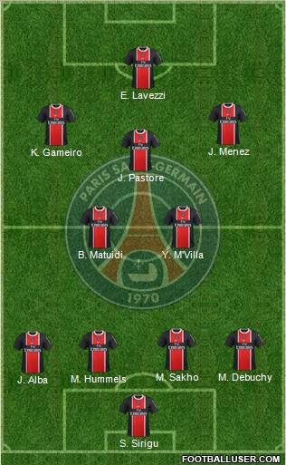 Paris Saint-Germain Formation 2012