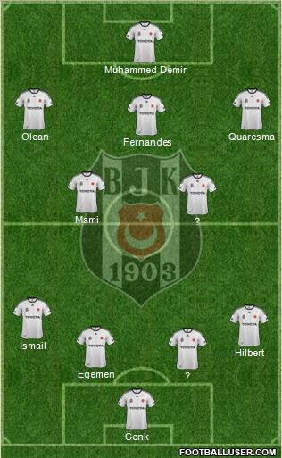 Besiktas JK Formation 2012