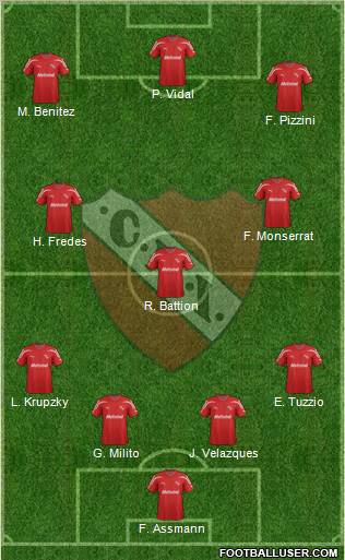 Independiente Formation 2012