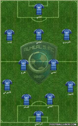 Al-Hilal (KSA) Formation 2012