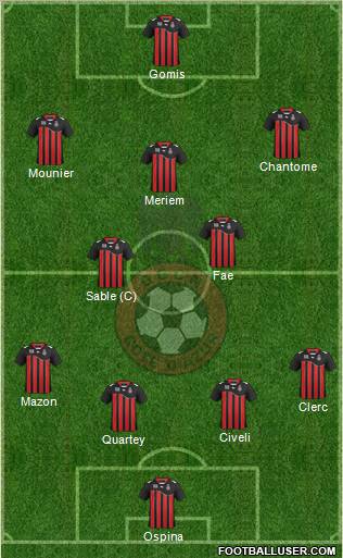 OGC Nice Côte d'Azur Formation 2012