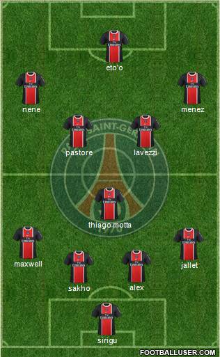 Paris Saint-Germain Formation 2012
