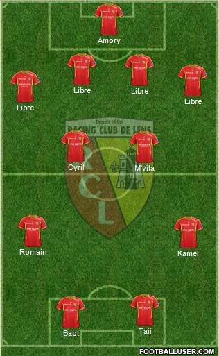 Racing Club de Lens Formation 2012