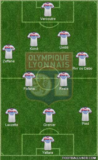 Olympique Lyonnais Formation 2012