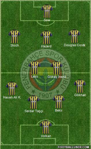 Fenerbahçe SK Formation 2012