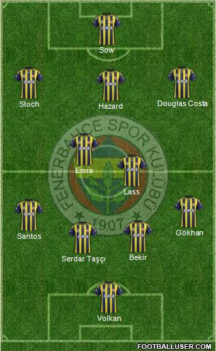 Fenerbahçe SK Formation 2012