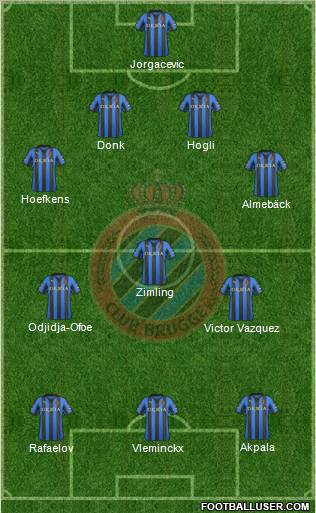 Club Brugge KV Formation 2012