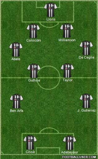 Newcastle United Formation 2012