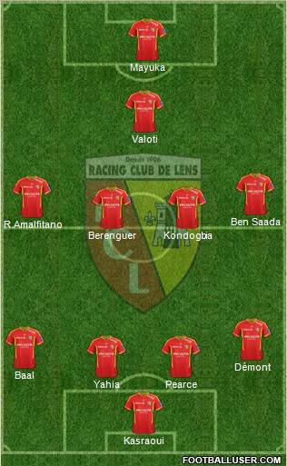 Racing Club de Lens Formation 2012