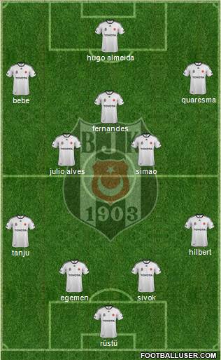 Besiktas JK Formation 2012
