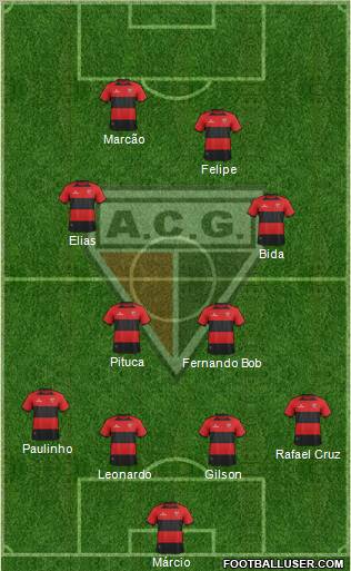 Atlético C Goianiense 4-2-2-2 football formation