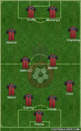OGC Nice Côte d'Azur Formation 2012