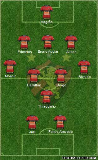 Sport C Recife football formation