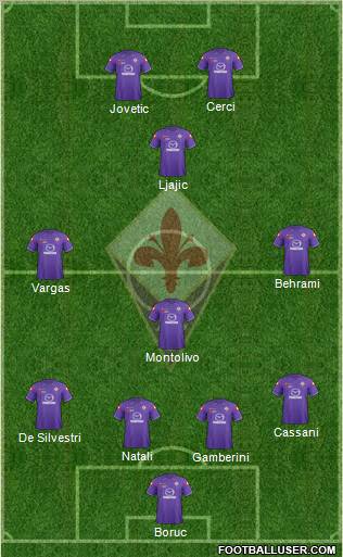 Fiorentina Formation 2012