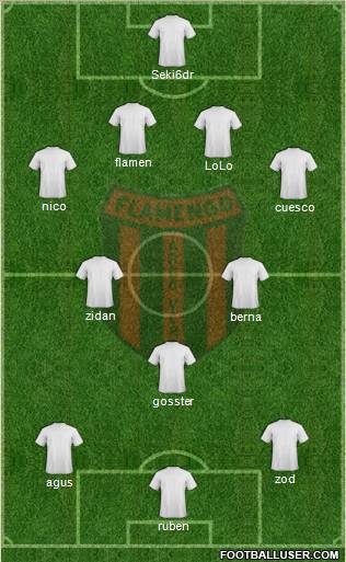 Flamengo EC de Arcoverde Formation 2012