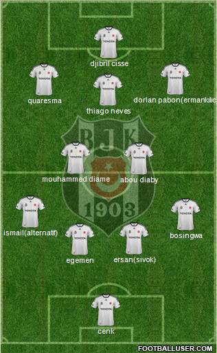 Besiktas JK Formation 2012