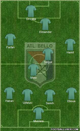 CD Atlético Bello FC Formation 2012