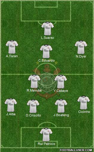 SC Corinthians Paulista Formation 2012
