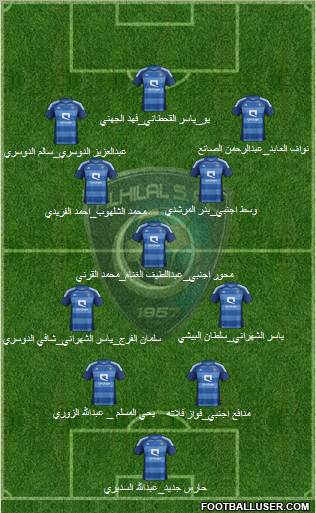 Al-Hilal (KSA) Formation 2012