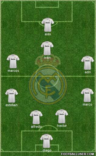 Real Madrid C.F. Formation 2012