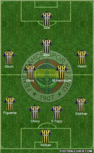 Fenerbahçe SK Formation 2012